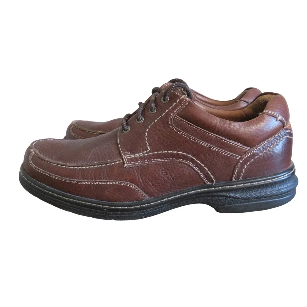 Johnston & Murphy XC4 Brown Leather Waterproof Moc Toe Shoes 25-2844 Mens 11M